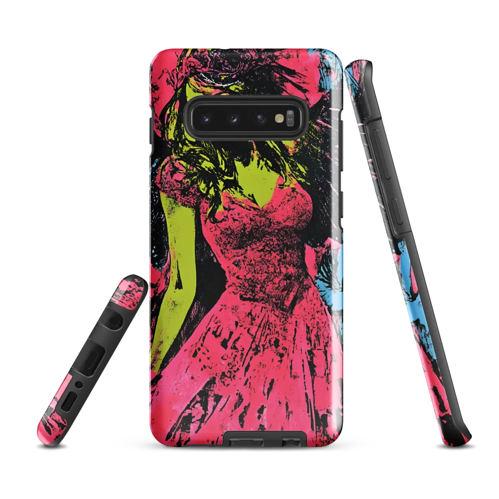 Mystical Angel in Neon Dreams | Phone Case |  S10 Plus | Tough Case | Glossy