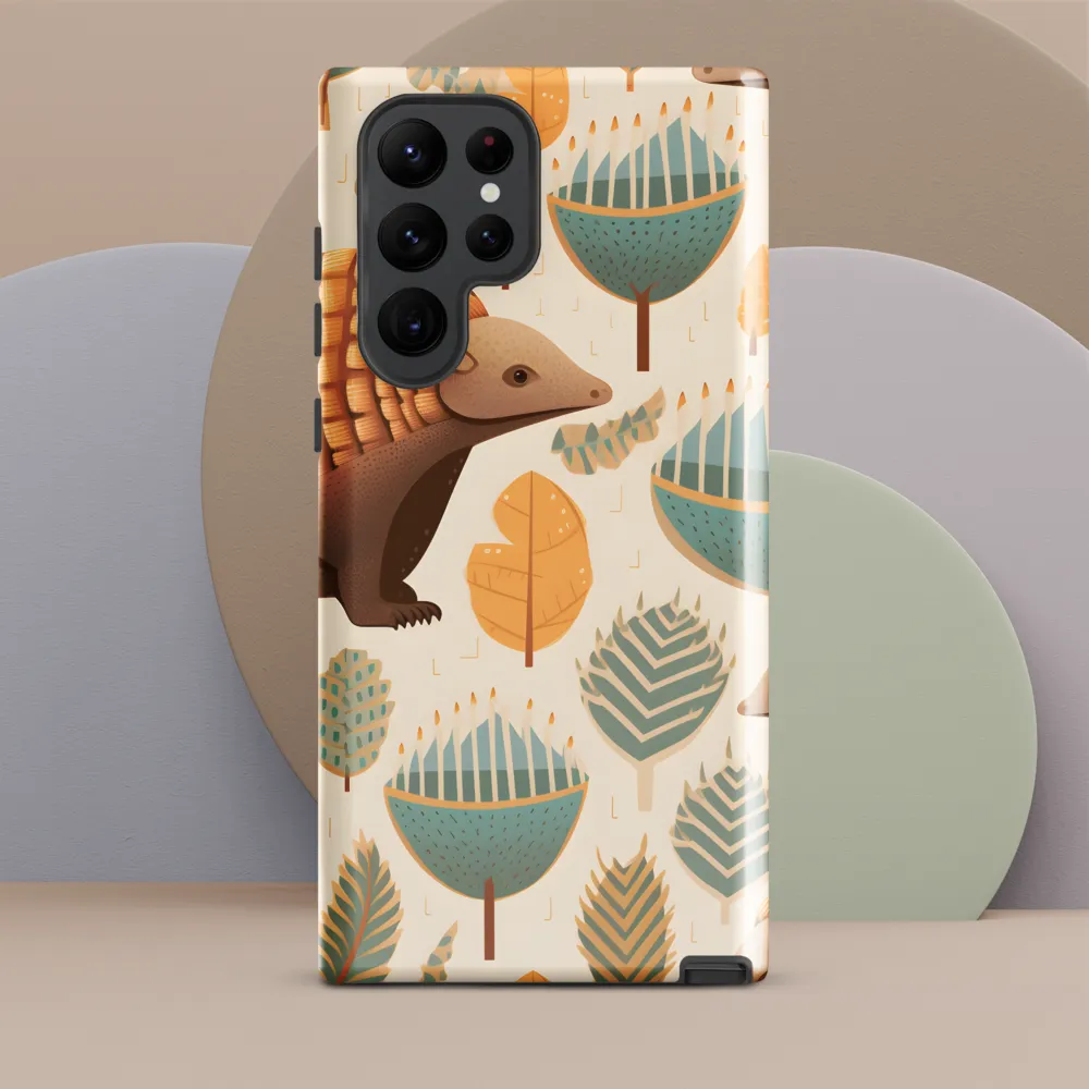 Pangolins in a Whimsical Habitat