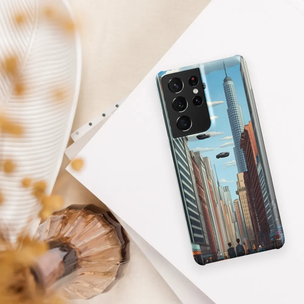 Futuristic Stroll through the Urban Skyline
