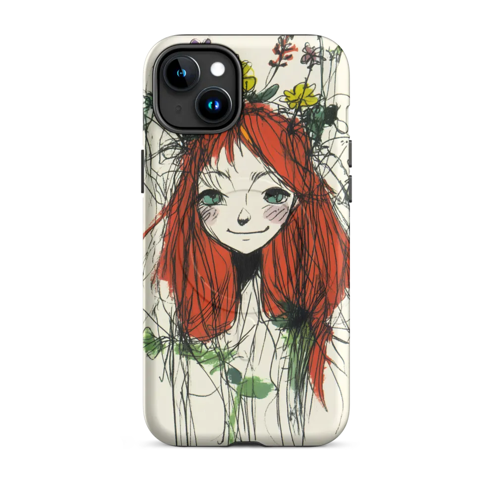 Whimsical Floral Portrait
