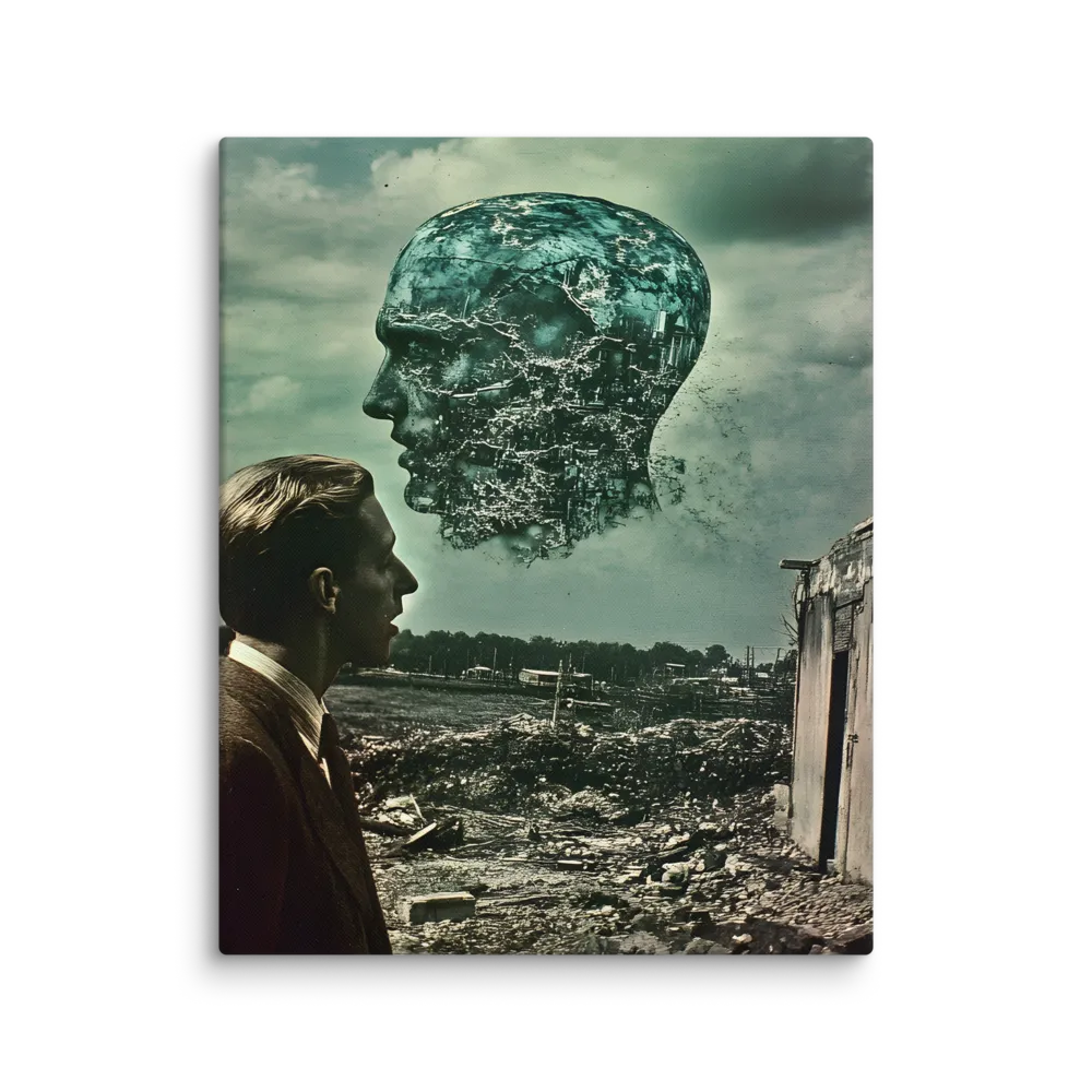 Ethereal Reflections: Identity in a Fragmented World | Canvas | 16″×20″