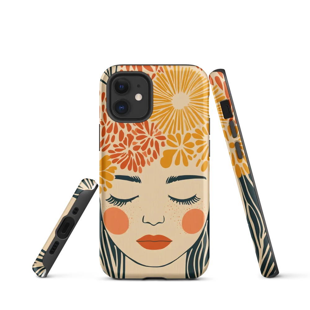 Serenity in Bloom | Phone Case |  12 mini | Tough Case | Matte