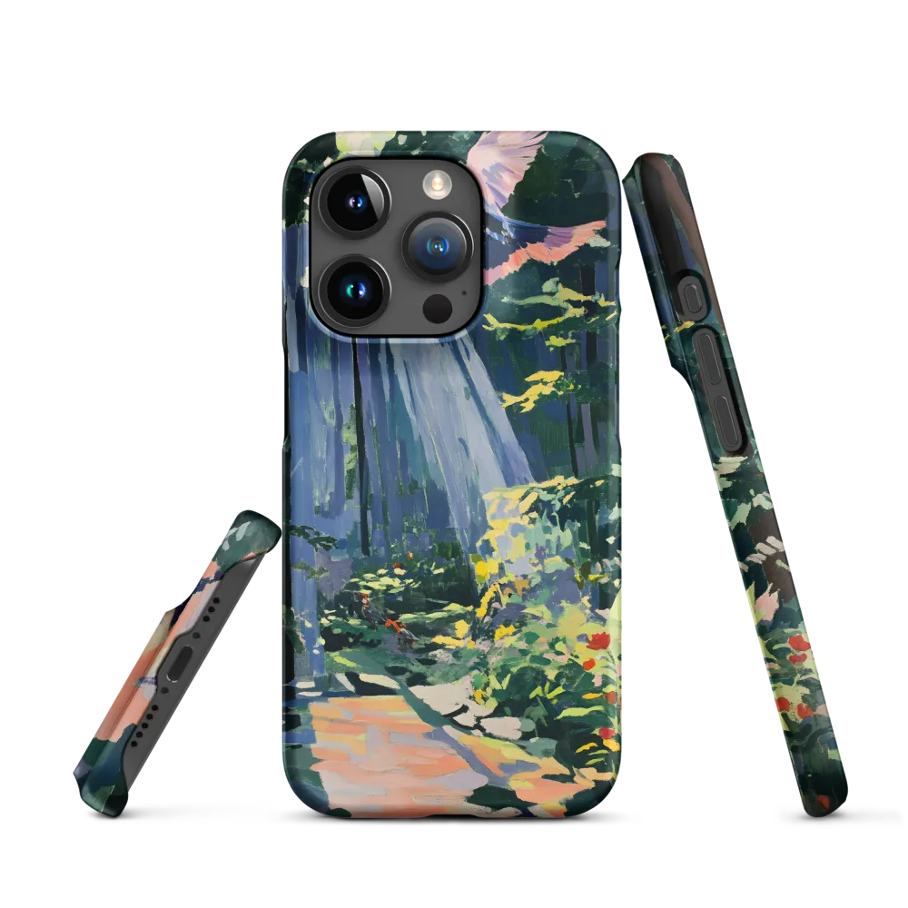 Flight of Light: A Serene Forest | Phone Case |  15 Pro | Snap Case | Matte