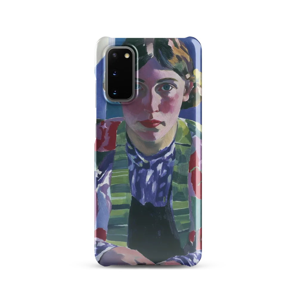 Vibrant Gaze: A Modernist Portrait