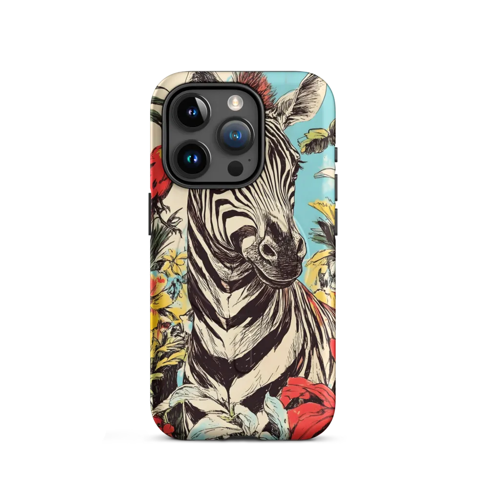 Zebra in Tropical Reverie