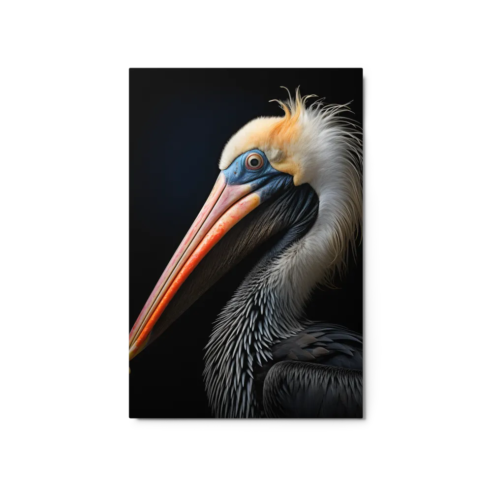 Majestic Portrait of a Pelican | Metal Print | 20″×30″