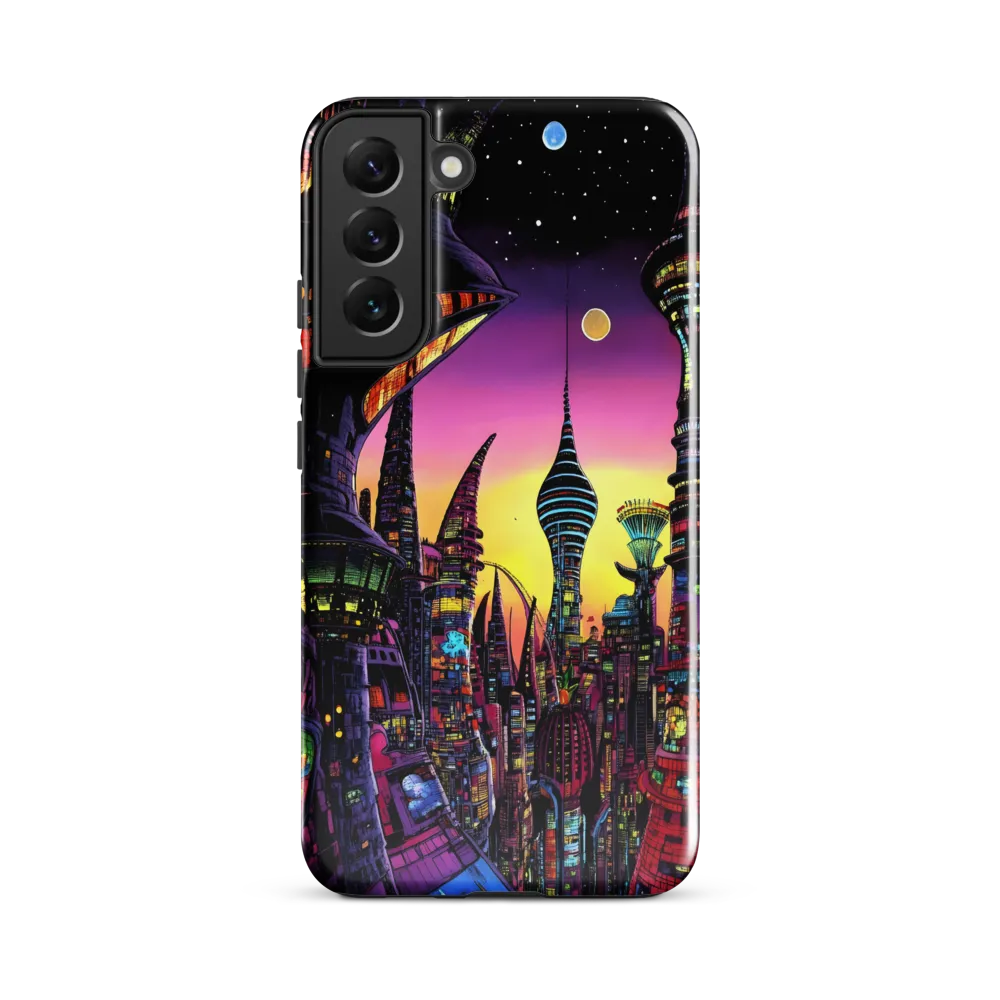 Futuristic Cityscape at Dusk
