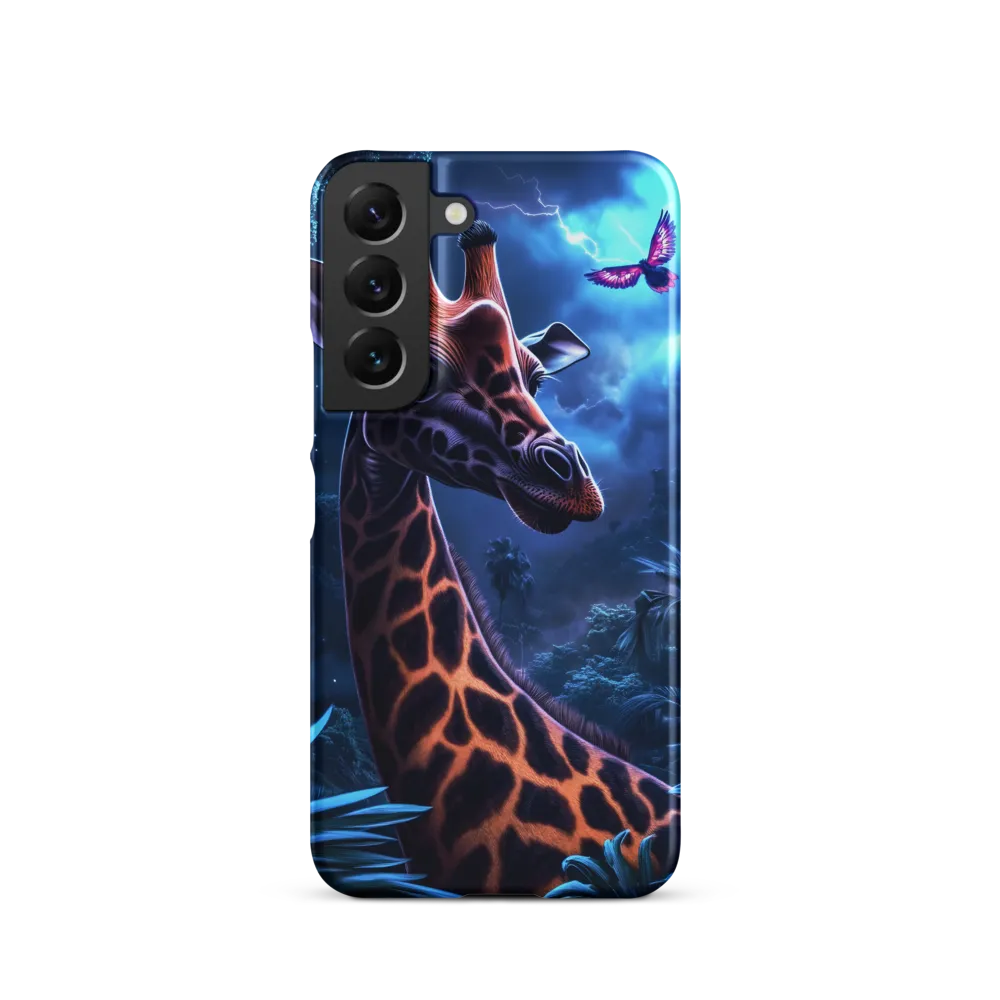 Mystical Giraffe in Twilight Jungle