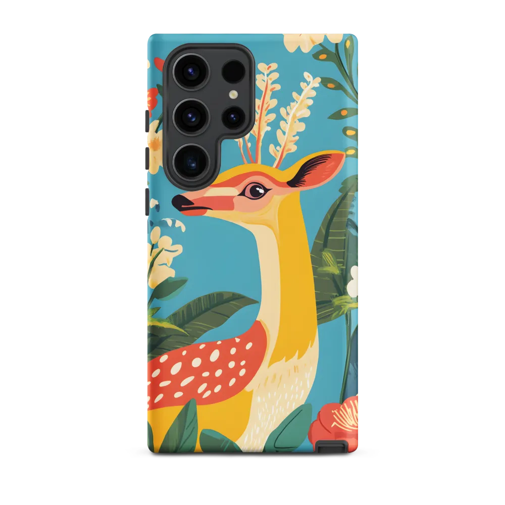 Serene Majesty: A Vibrant Deer Amidst Flora