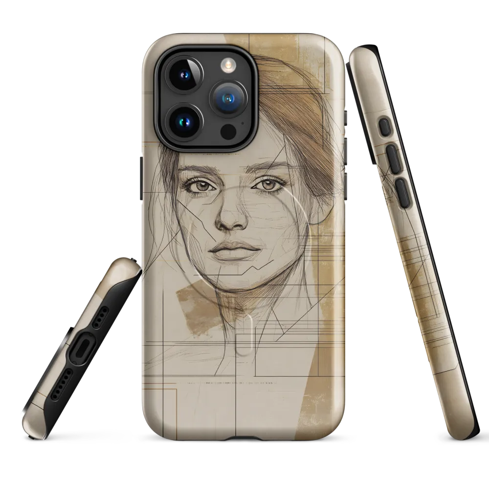 Geometric Elegance: A Modern Portrait