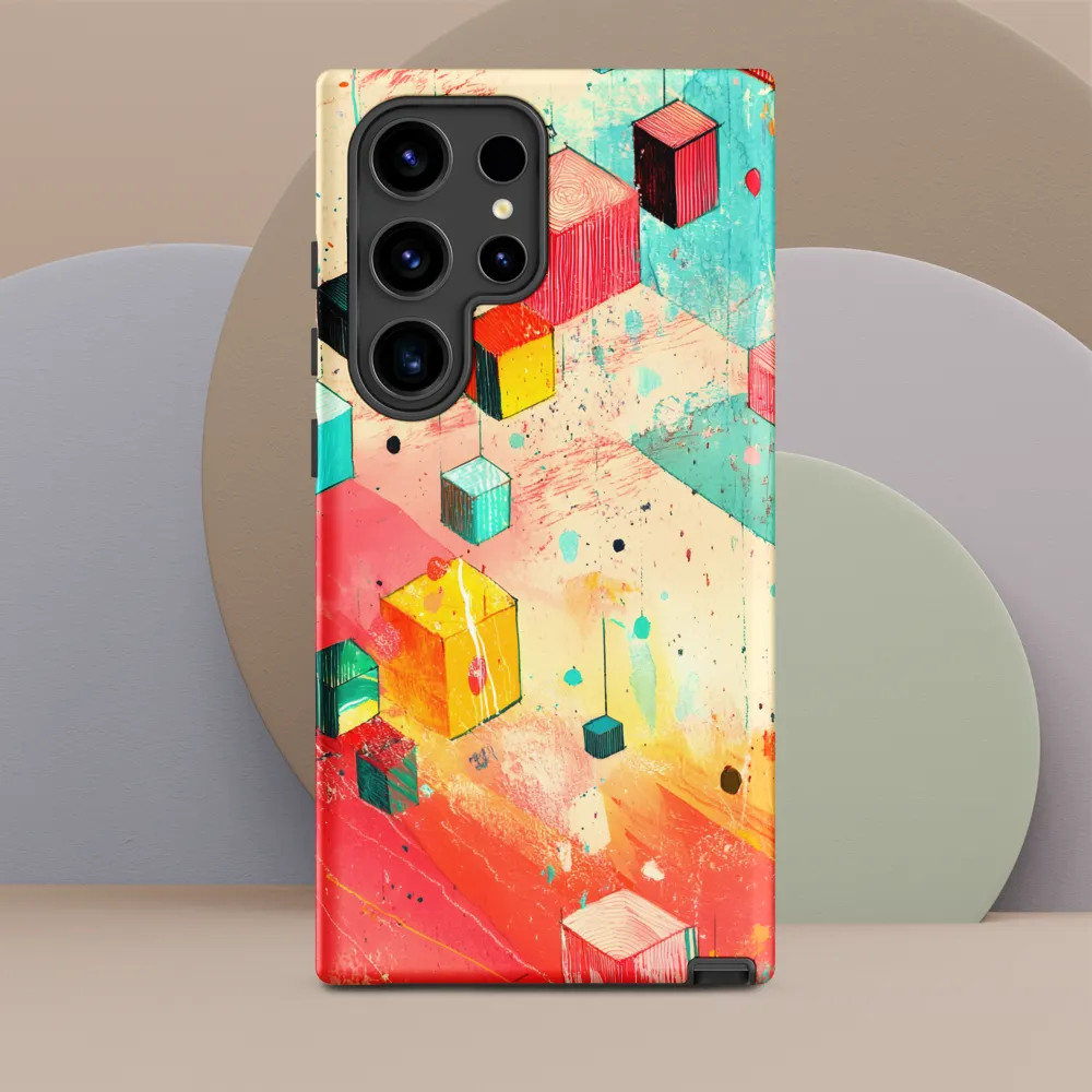 Suspended Cubes in Colorful Abstraction