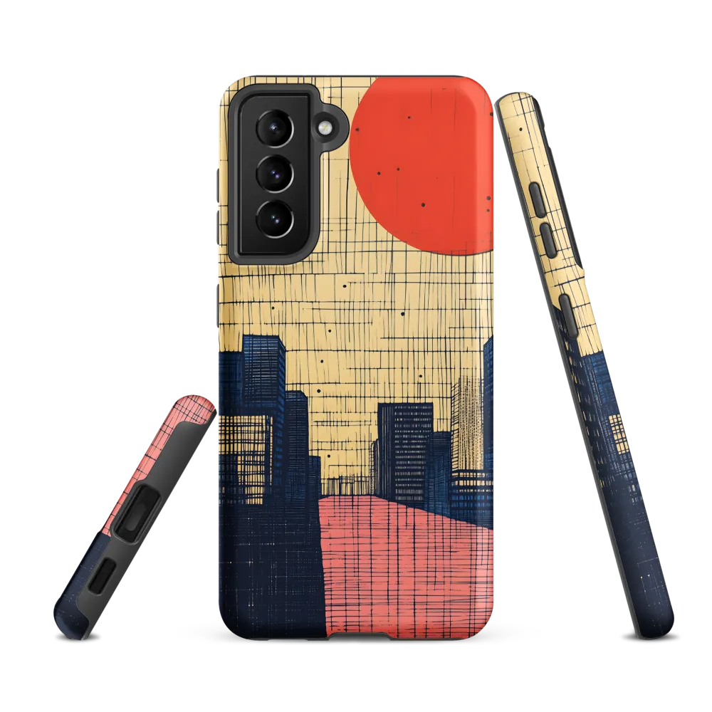 Urban Echoes: A Minimalist Cityscape