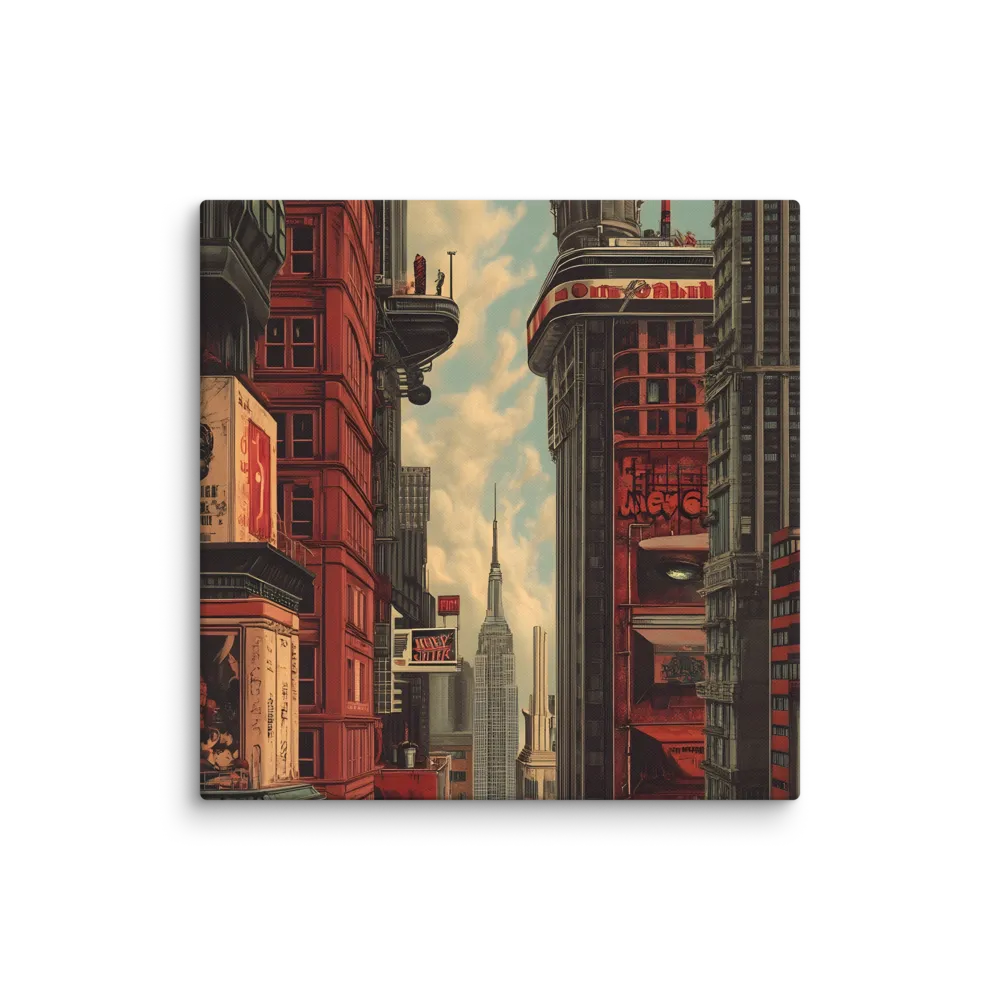 A Glimpse of Tomorrow: Urban Ambition | Canvas | 36″×36″