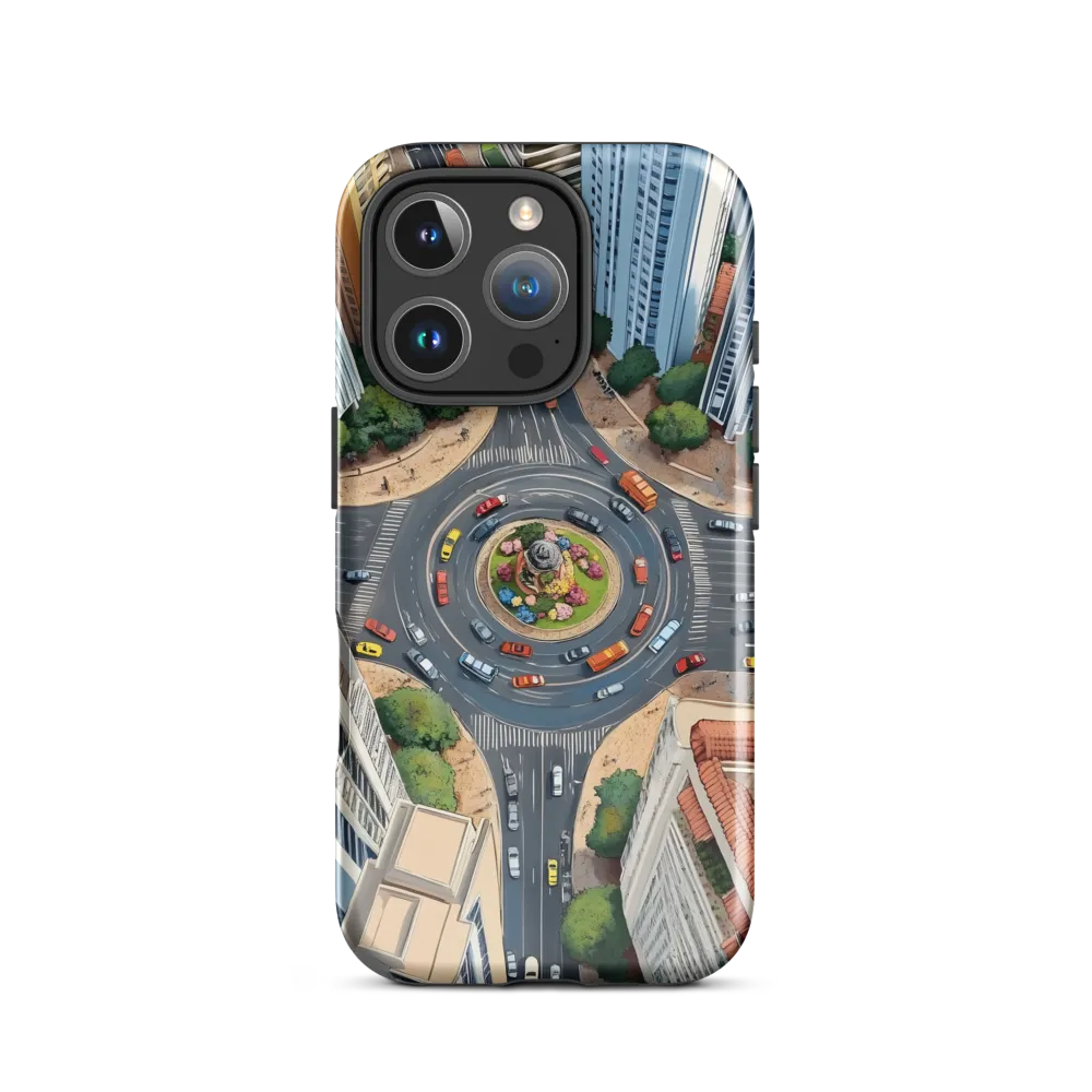 Urban Symphony: Aerial Vision of City Life | Phone Case |  16 Pro | Tough Case | Glossy