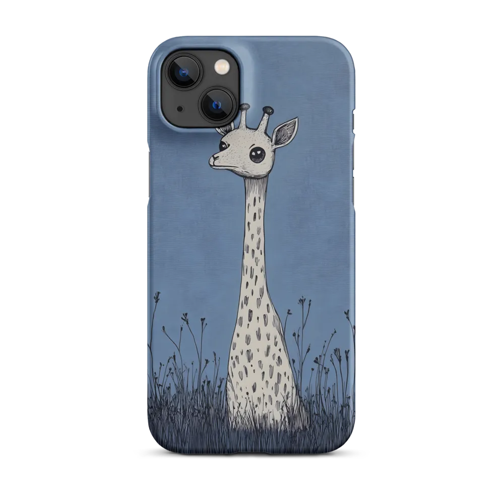 Whimsical Giraffe in Blue
