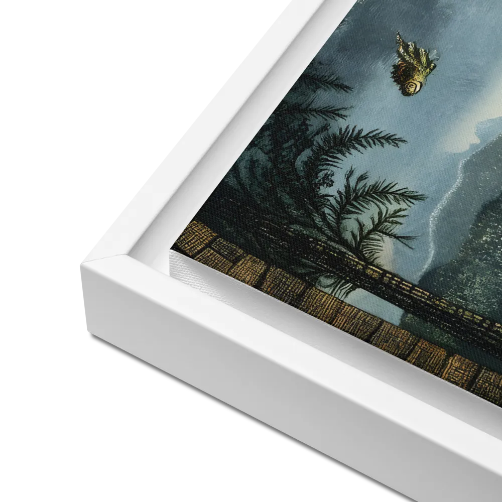 Whispers of the Enchanted Forest | Canvas with White Frame | 16″×16″