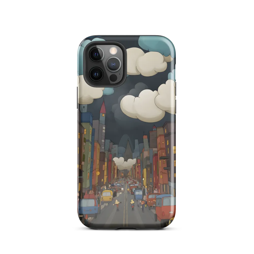Urban Symphony: A City Awakens at Dusk | Phone Case |  12 Pro | Tough Case | Glossy
