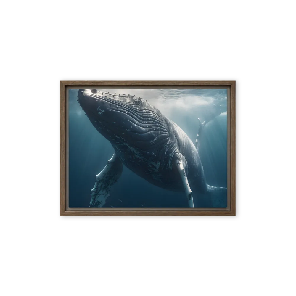 Graced by the Depths | Canvas with Brown Frame | 12″×16″