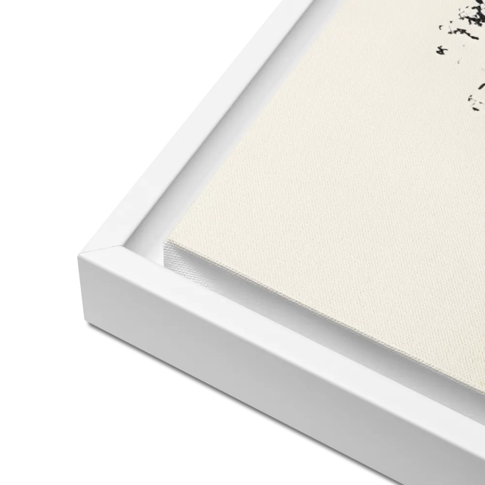 Whispers of Solitude | Canvas with White Frame | 24″×36″