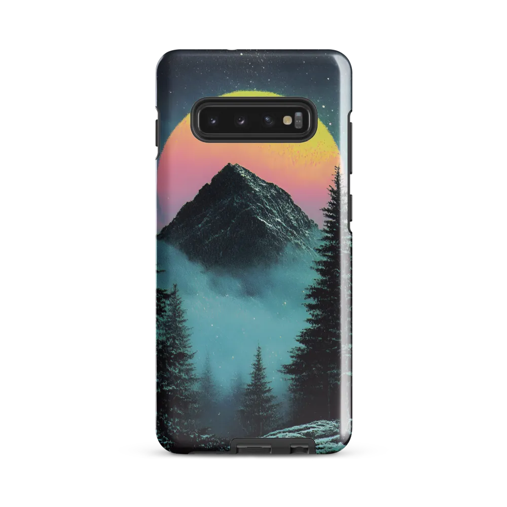 Ethereal Peaks Under Celestial Lights | Phone Case |  S10 Plus | Tough Case | Glossy