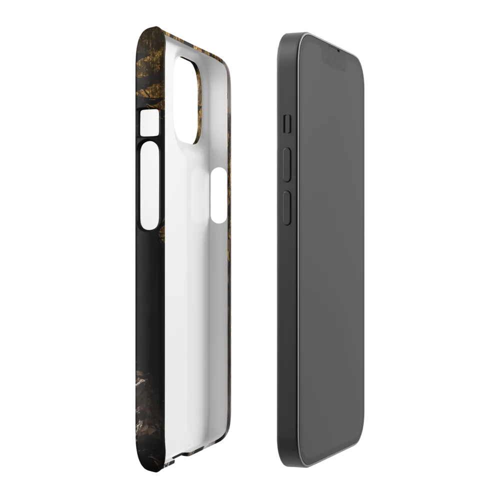 Golden Elegance: A Modern Profile Portrait