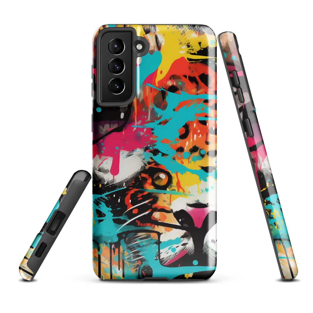 Fierce Fusion: Tiger and Lion in Graffiti