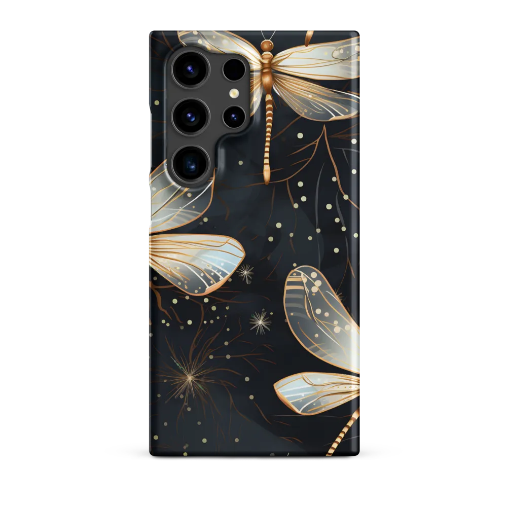 Ethereal Dance: Dragonflies in a Midnight Garden