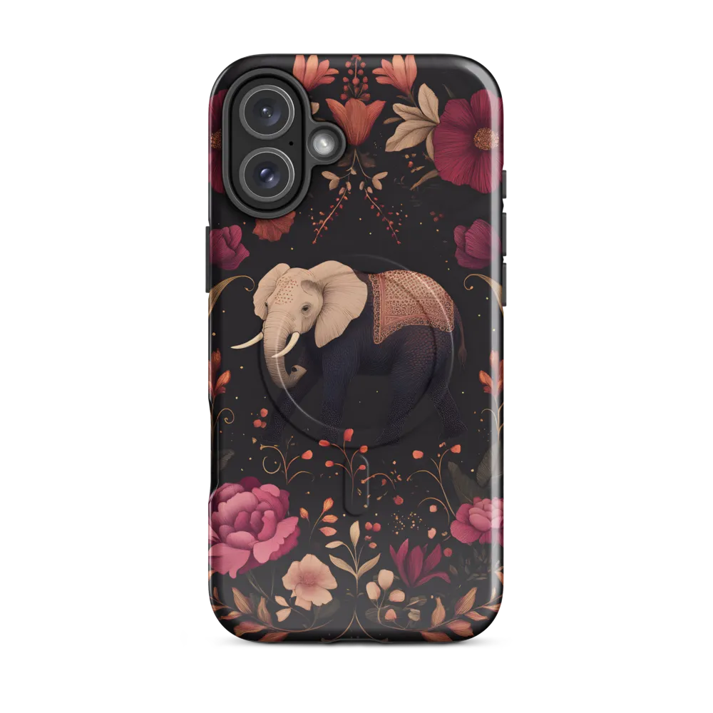 Whispers of the Wild: Elephants and Blooms