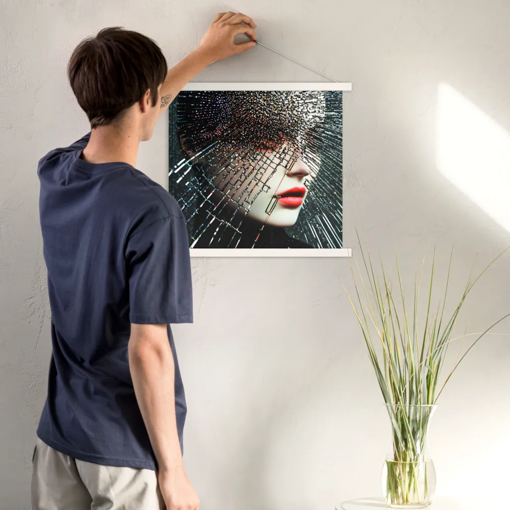 Fractured Identity | Poster With White Wood Hanger | 18″×18″