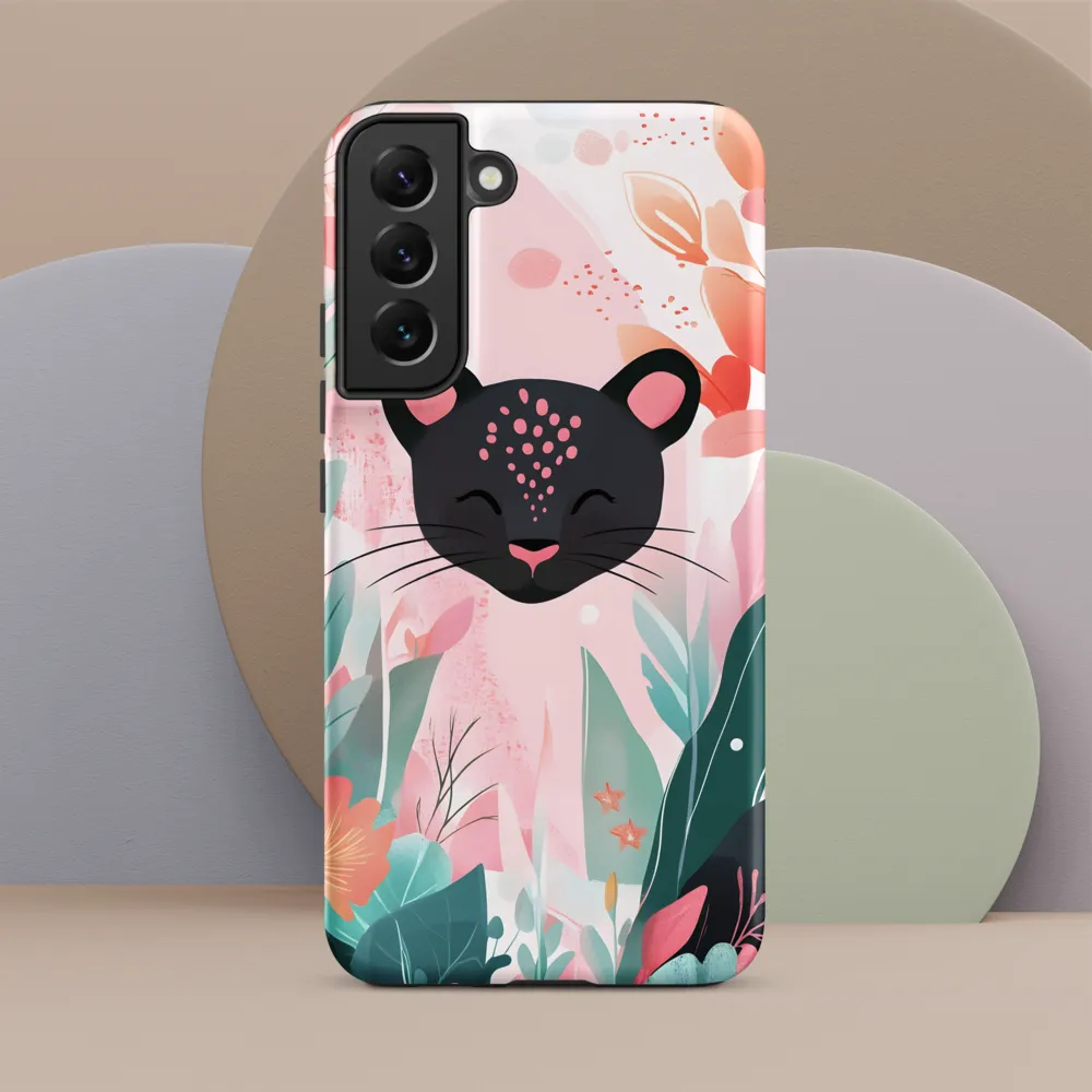 Whimsical Panther in Bloom