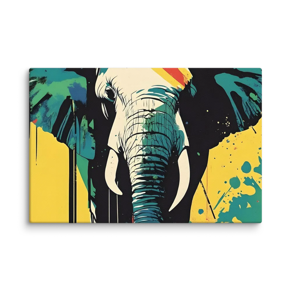 Elegance of the Wild: A Colorful Harmony | Canvas | 12″×18″