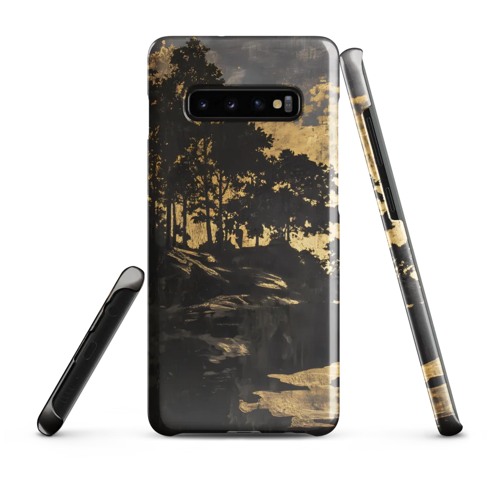 Golden Silhouettes | Phone Case |  S10 Plus | Snap Case | Glossy