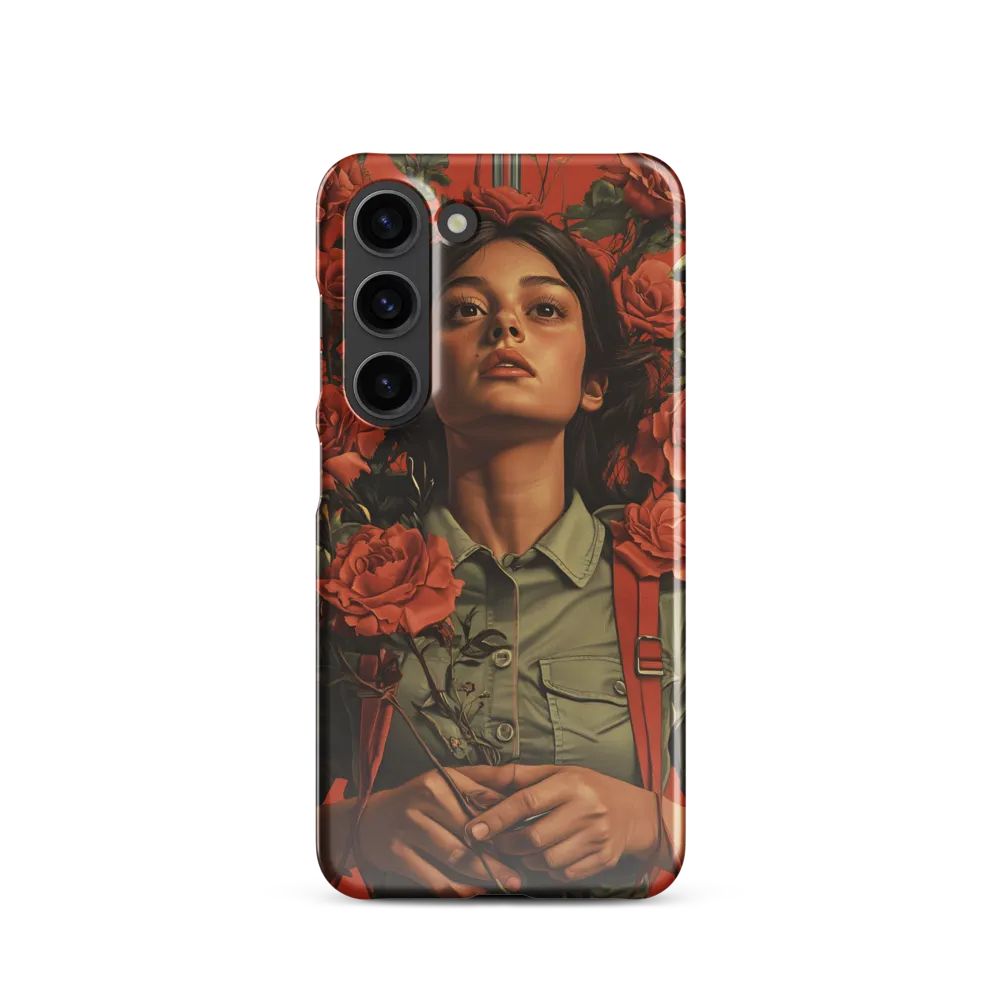 Harmony and Strength: A Portrait Among Roses