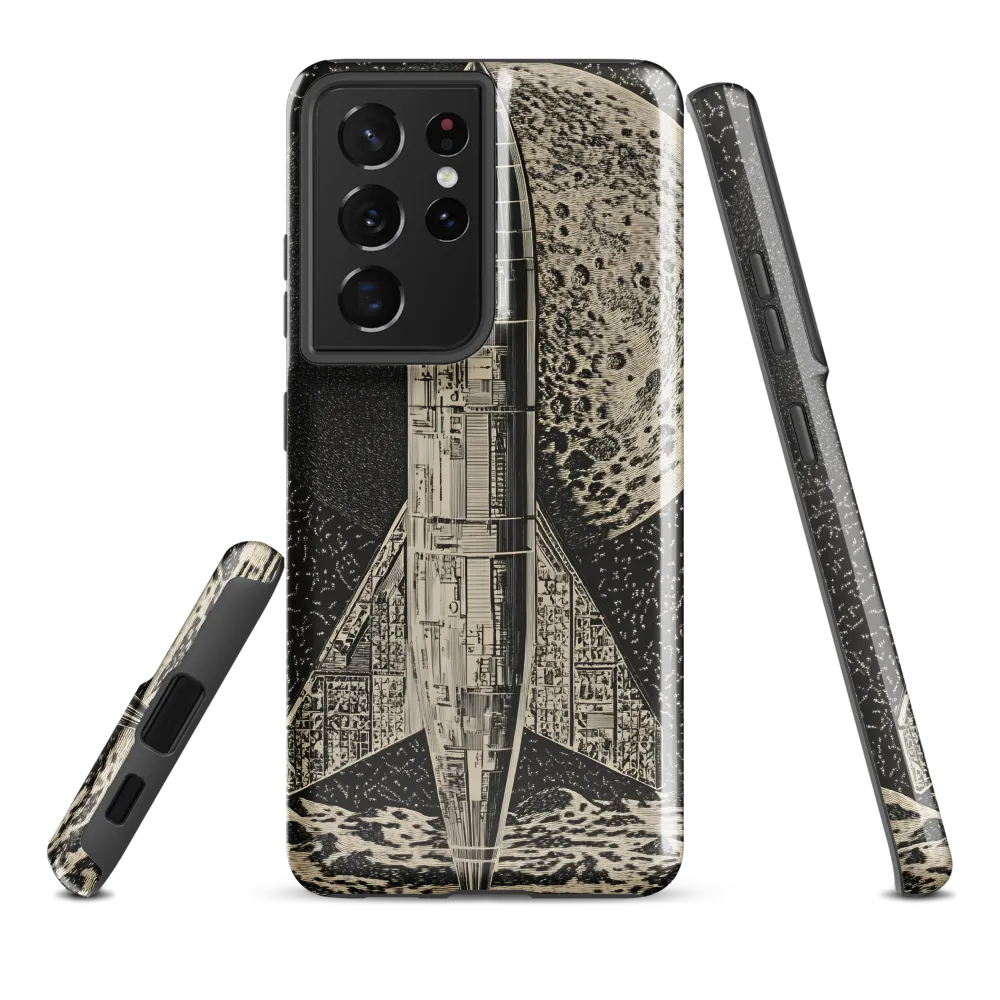 Journey to the Moon | Phone Case |  S21 Ultra | Tough Case | Glossy