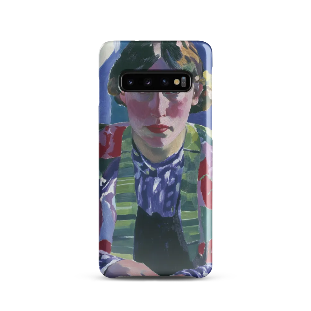Vibrant Gaze: A Modernist Portrait