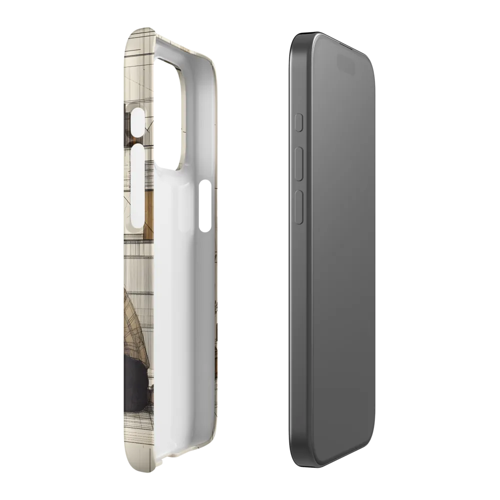Quiet Reflections in Line | Phone Case |  15 Pro | Snap Case | Matte