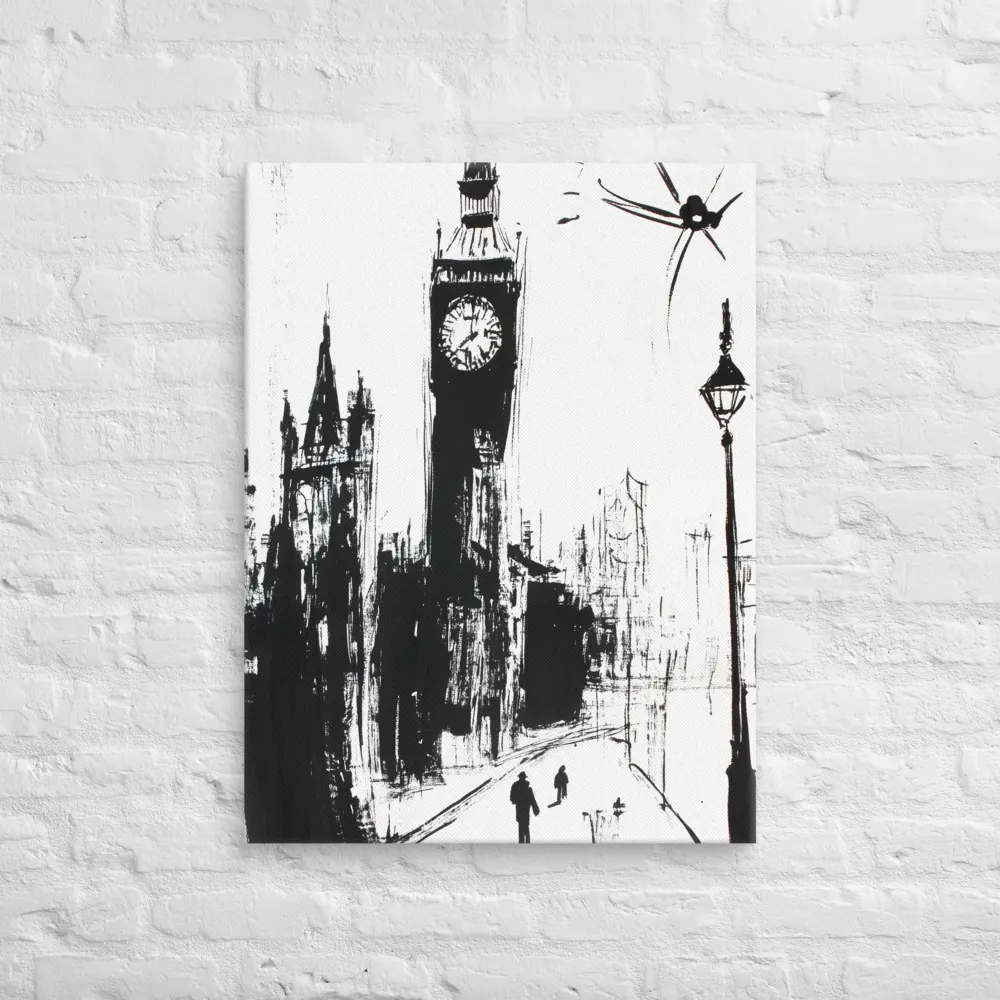 Clock Tower in Motion | Canvas | 24″×32″