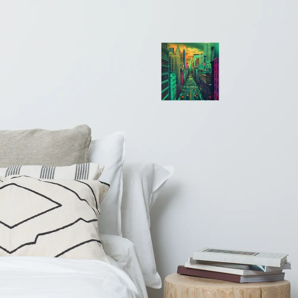 Urban Surrealism: Neon Dreams | Poster | 10″×10″