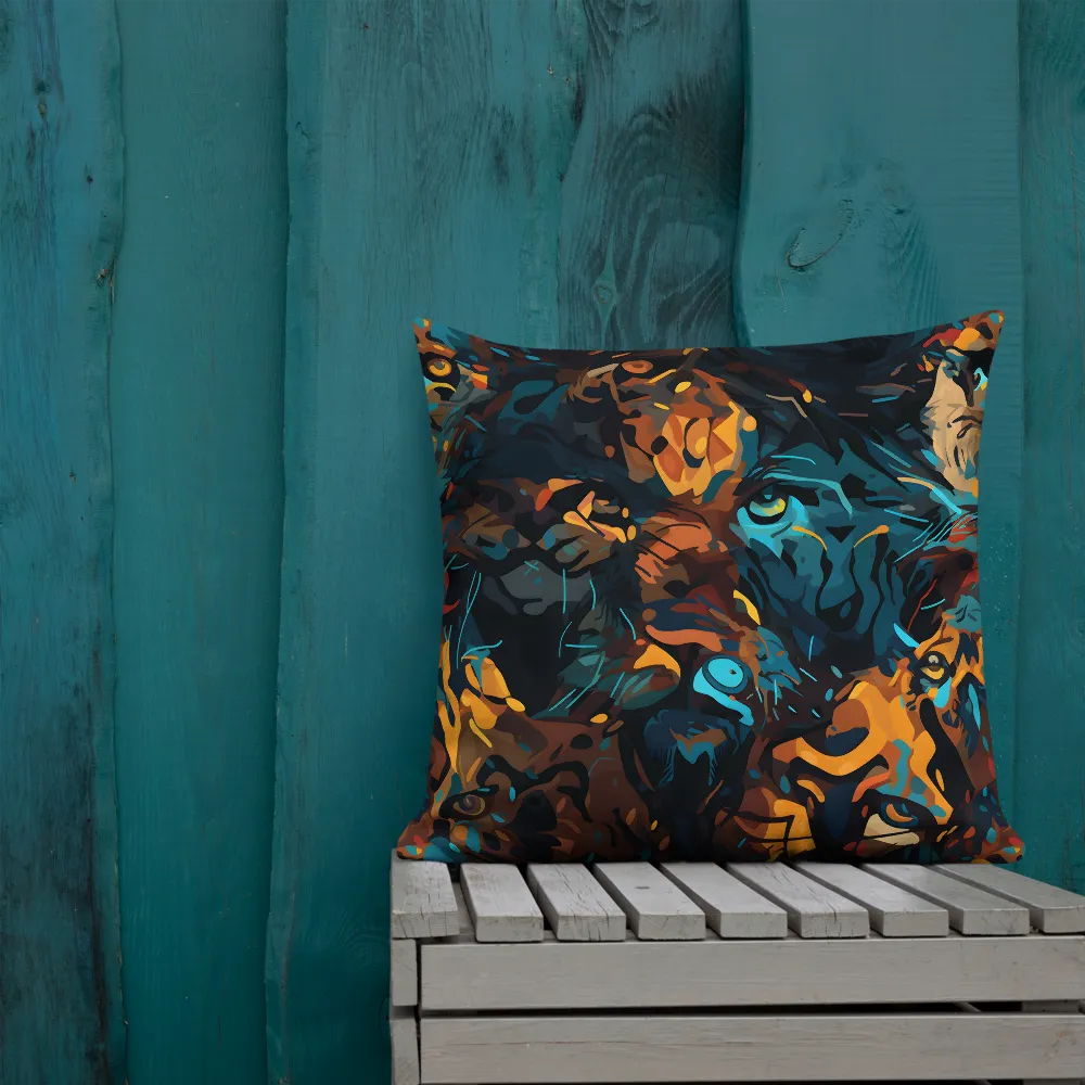 Tropical Enigma: A Wildlife Quartet | Pillow & Pillow Case | Multiple Sizes