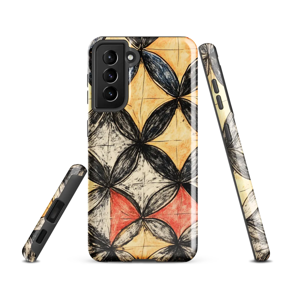 Geometric Harmony | Phone Case |  S21 | Tough Case | Glossy