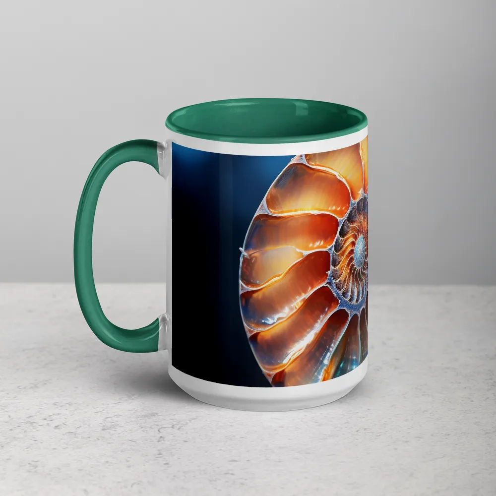 Macro Photograph of Nautilus Shell | Mug