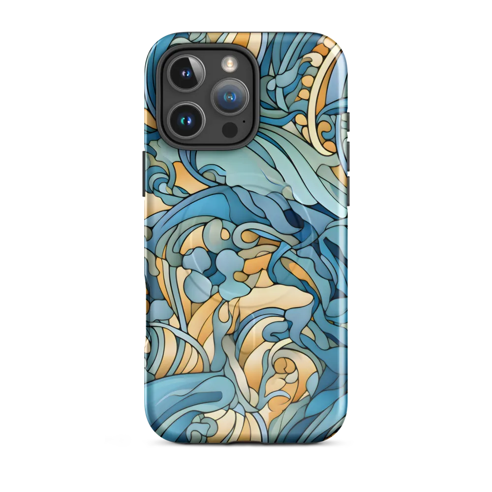 Dancing Waves of the Ocean | Phone Case |  16 Pro Max | MagSafe® Tough Case | Glossy
