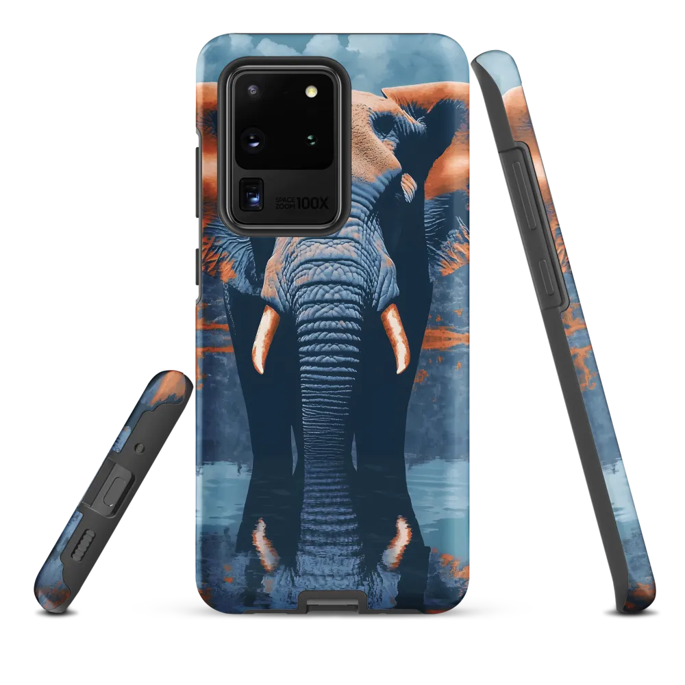 Majestic Reflection: The Elephant's Serenade