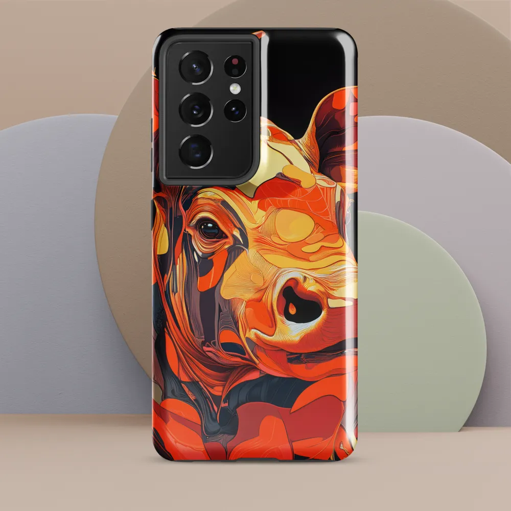 Modern Serenade: The Vibrant Cow