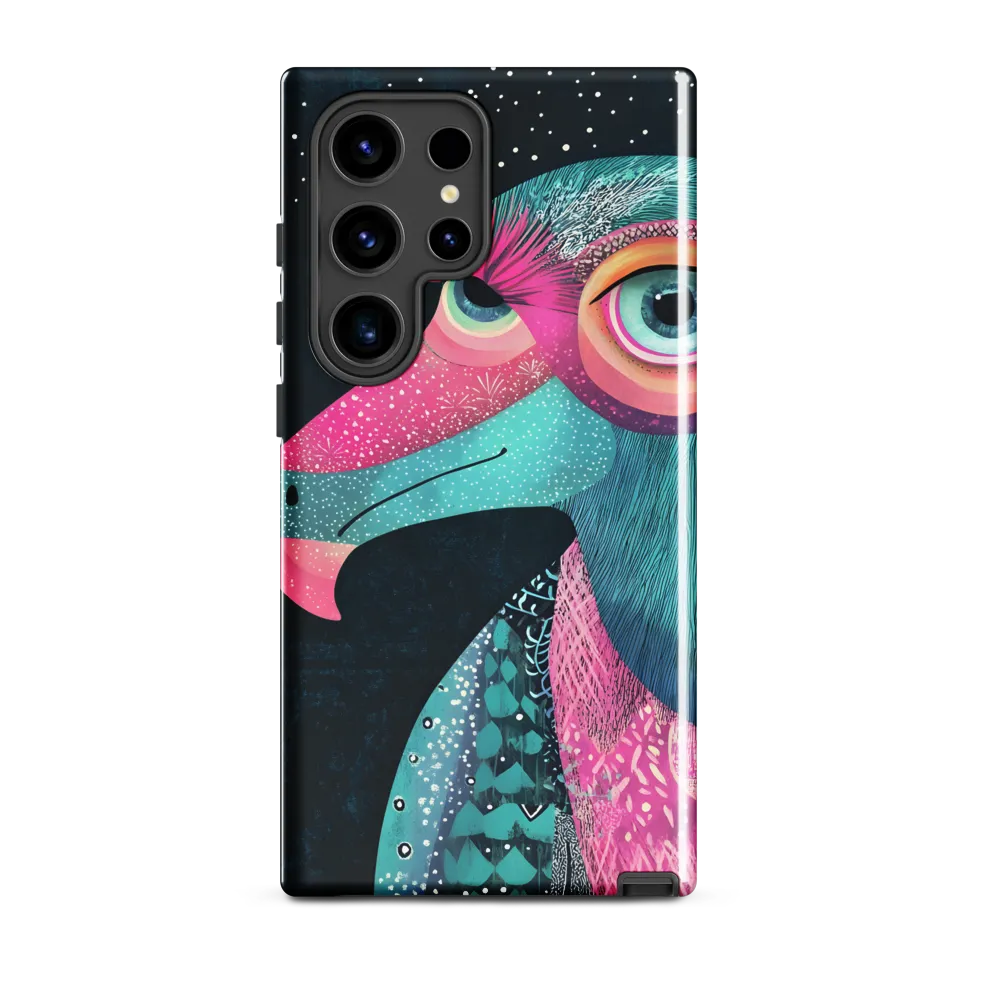 Whimsical Vulture: A Dance of Colors