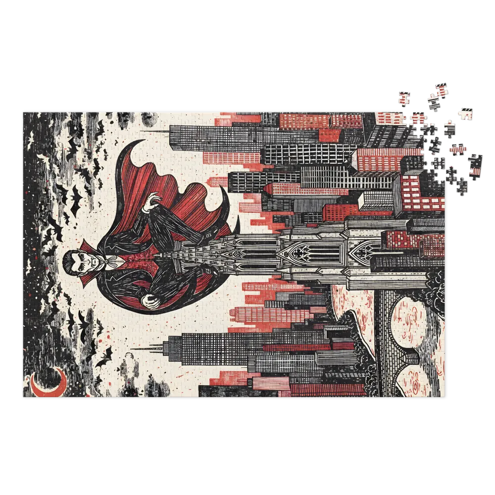 Nocturne of the Vampire Lord 
 Jigsaw Puzzle in Tin Box