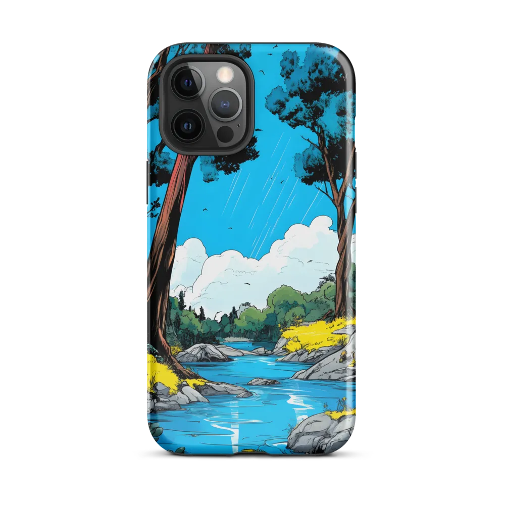Tranquil River in a Comic Landscape