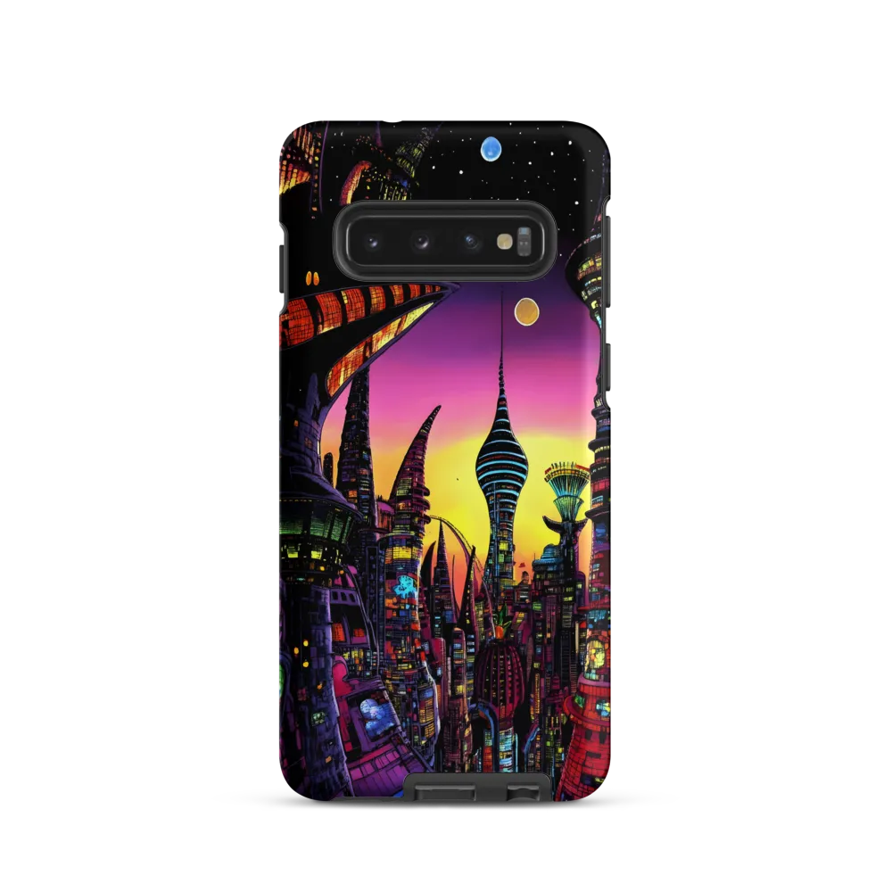 Futuristic Cityscape at Dusk
