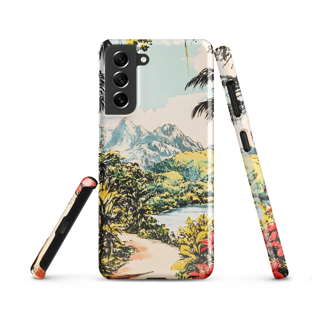 Tropical Serenity | Phone Case |  S21 | Snap Case | Glossy