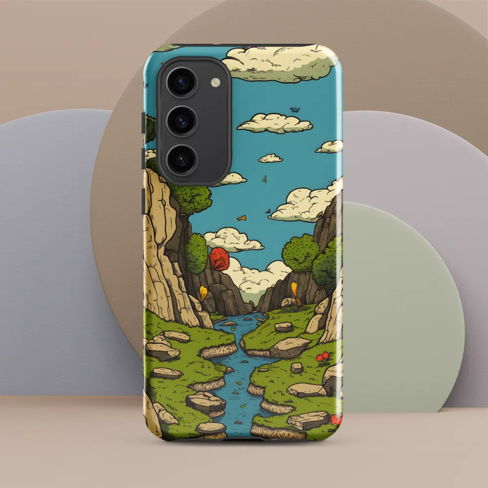 Whimsical Serenity: A Canyon Landscape